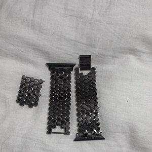 Black Metal Watch Band
